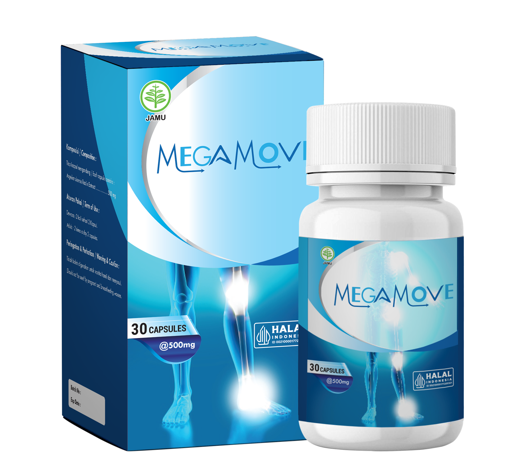 Megamove — suplemen herbal sendi aktif